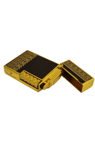 Black Martin Soft Flame Siyah-Gold Desenli Metal Çakmak
