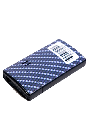 Black Martin Tek Torch Pürmüz Karbon Desenli Mavi Puro Çakmağı
