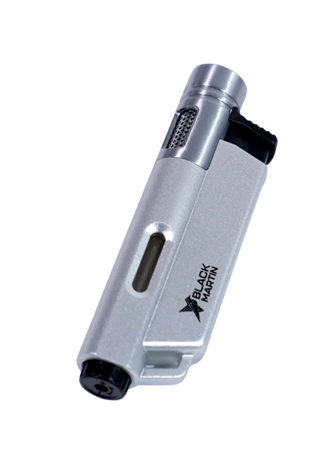 Black Martin Tek Torch Pürmüz Gümüş Puro Çakmağı