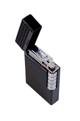 Black Martin Soft Flame Desenli Siyah Metal Çakmak