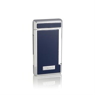 Caseti İki Torch Pürmüz Lacivert-Gümüş Puro Çakmak CA0437002