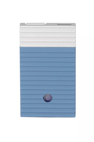 Caseti Perde Alev Turkuaz-Gümüş Desenli Çakmak