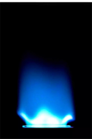 Caseti Perde Alev Lacivert-Gümüş Desenli Çakmak