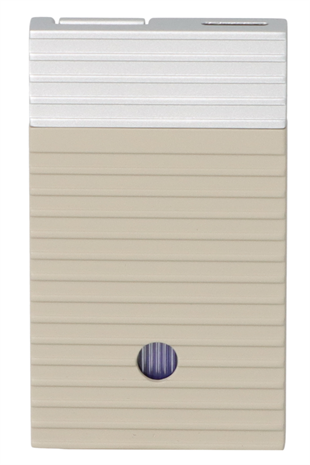 Caseti Perde Alev Krem-Gümüş Desenli Çakmak