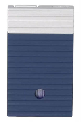 Caseti Perde Alev Lacivert-Gümüş Desenli Çakmak