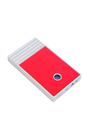 Caseti Tek Torch Perde Alev Kırmızı Gümüş Metal Puro Çakmağı