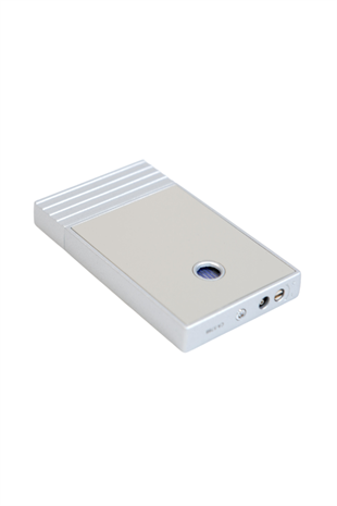 Caseti Tek Torch Perde Alev Bej Gümüş Metal Puro Çakmağı