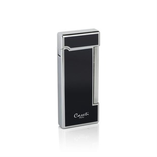 Caseti Tek Torch Pürmüz Siyah-Gümüş Puro Çakmak CA0243001