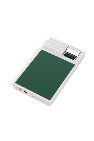 Caseti Tek Torch Perde Alev Haki Gümüş Metal Puro Çakmağı