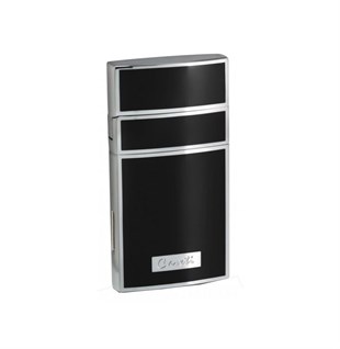 Caseti Tek Torch Pürmüz Siyah-Gümüş Puro Çakmak CA0438001