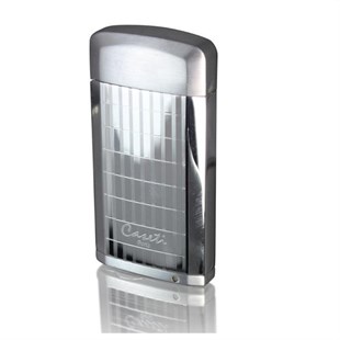 Caseti Tek Torch Pürmüz Gümüş Puro Çakmak CA0189001