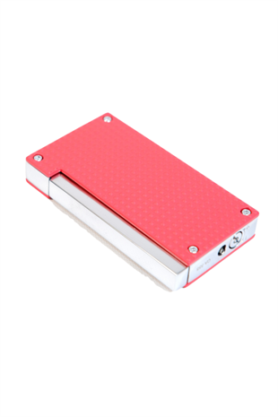 Caseti Tek Torch Perde Alev Kırmızı Metal Puro Çakmağı