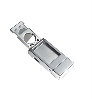 Caseti Tek Torch Pürmüz Gümüş Puro Çakmak CA0285B003