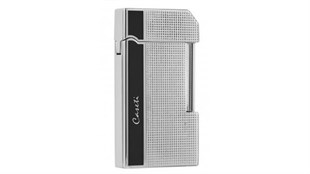 Caseti Tek Torch Pürmüz Gümüş Desenli Puro Çakmak CA059004