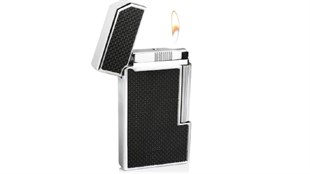 Caseti Tek Torch Pürmüz Siyah Desenli Puro Çakmak CA059007