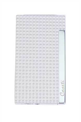 Caseti Tek Torch Perde Alev Beyaz Metal Puro Çakmağı