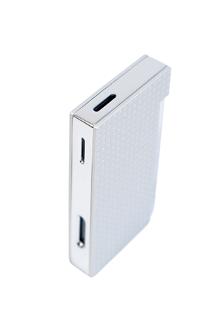 Caseti Tek Torch Perde Alev Beyaz Metal Puro Çakmağı