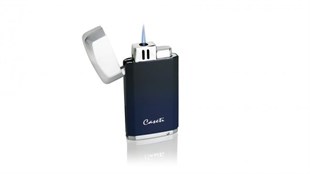Caseti Tek Torch Pürmüz Lacivert-Gümüş Puro Çakmak CA0189003