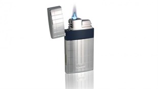 Caseti Tek Torch Pürmüz Gümüş-Mavi Puro Çakmak CA0438004