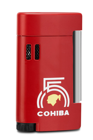 Cohiba 55. Yıl Özel Üretim Dahili Kılıflı Tek Torch Pürmüz Kırmızı Puro Çakmağı
