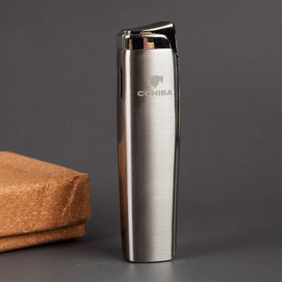 Cohiba Gümüş Tek Torch Pürmüz Puro Çakmağı