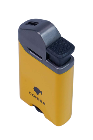 Cohiba Perde Alev Pürmüz Sarı Puro Çakmağı