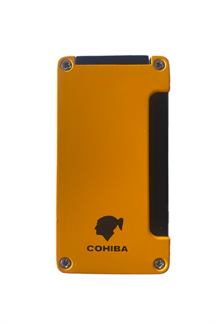 Cohiba Sarı-Siyah Tek Torch Pürmüz Metal Puro Çakmağı