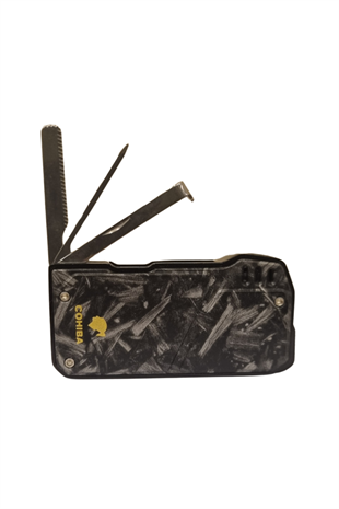 Cohiba Soft Flame Desenli Siyah Metal Pipo Çakmağı