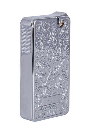 Cohiba Soft Flame Gümüş Desenli Metal Çakmak