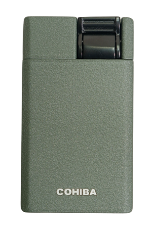 Cohiba Tek Torch Perde Alev Haki Metal Puro Çakmağı