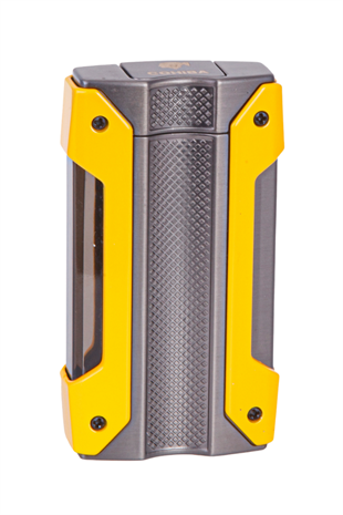 Cohiba Tek Torch Pürmüz Sarı-Gunmetal Metal Puro Çakmağı