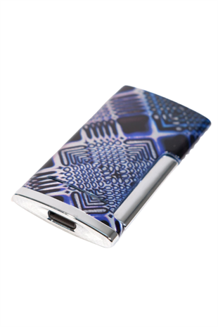 Cohiba Tek Torch Perde Alev Desenli Metal Puro Çakmağı