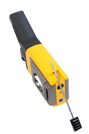 Cohiba Tek Torch Pürmüz Dahili S-V Cut & İğneli Sarı Siyah Metal Puro Çakmağı