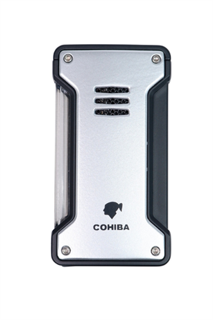 TR8915,Cohiba Tek Torch Pürmüz Gümüş Puro Çakmağı