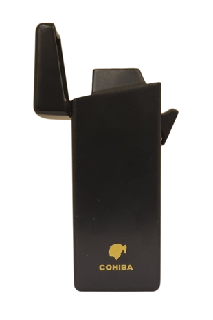 Cohiba Tek Torch Pürmüz Siyah Metal Puro Çakmağı