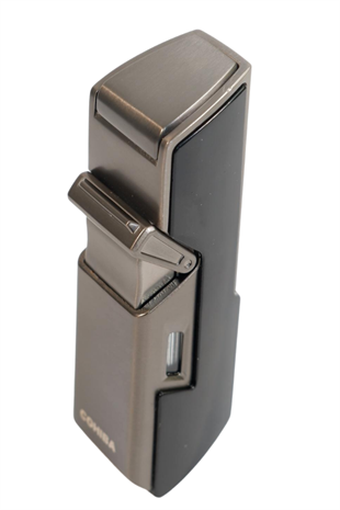 Cohiba Tek Torch Pürmüz Delici İğneli Siyah Metal Puro Çakmağı