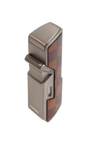 Cohiba Tek Torch Pürmüz Delici İğneli Desenli Gunmetal Metal Puro Çakmak