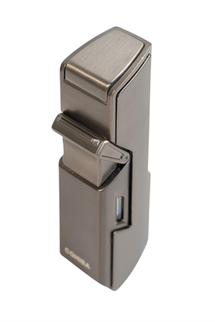 Cohiba Tek Torch Pürmüz Delici İğneli Gunmetal Metal Puro Çakmağı