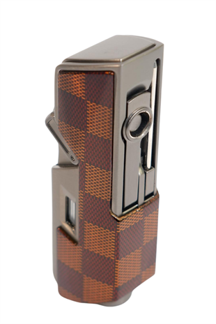 Cohiba Tek Torch Pürmüz Delici İğneli Desenli Gunmetal Metal Puro Çakmak