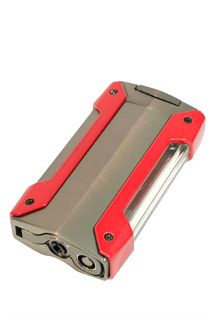 Cohiba Tek Torch Pürmüz Delicili Kırmızı Gunmetal Metal Puro Çakmağı