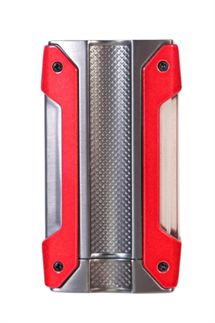 Cohiba Tek Torch Pürmüz Delicili Kırmızı Gunmetal Metal Puro Çakmağı