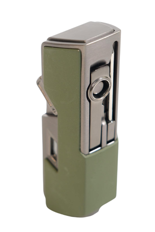 Cohiba Tek Torch Pürmüz Delici İğneli Haki Metal Puro Çakmağı