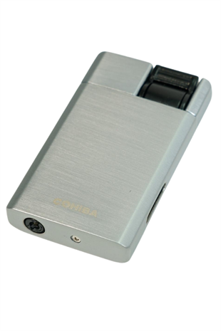 Cohiba Tek Torch Perde Alev Gümüş Metal Puro Çakmağı