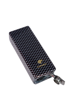 Cohiba Tek Torch Pürmüz Siyah Karbon Desenli Puro Çakmağı