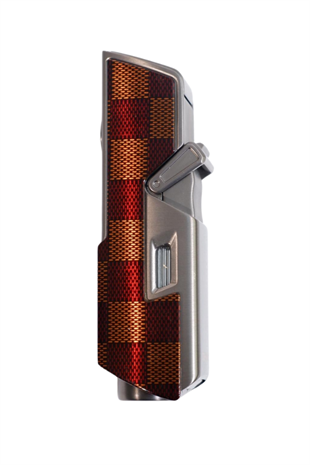 Cohiba Tek Torch Pürmüz Delici İğneli Desenli Gunmetal Metal Puro Çakmak