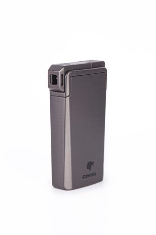 Cohiba Tek Torch Pürmüz & Soft Flame Fırçalı Gunmetal Puro & Pipo Çakmağı