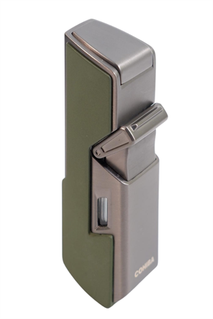 Cohiba Tek Torch Pürmüz Delici İğneli Haki Metal Puro Çakmağı