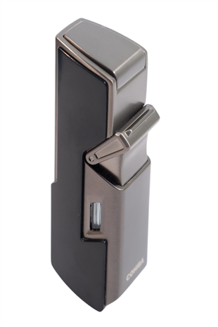 Cohiba Tek Torch Pürmüz Delici İğneli Siyah Metal Puro Çakmağı