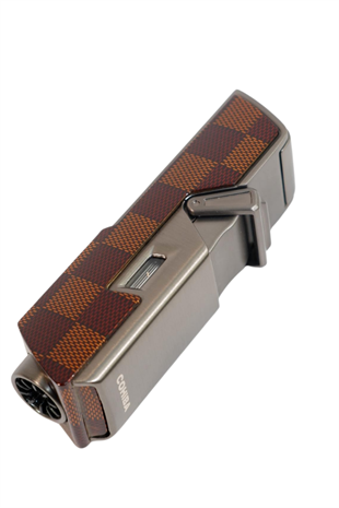 Cohiba Tek Torch Pürmüz Delici İğneli Desenli Gunmetal Metal Puro Çakmak