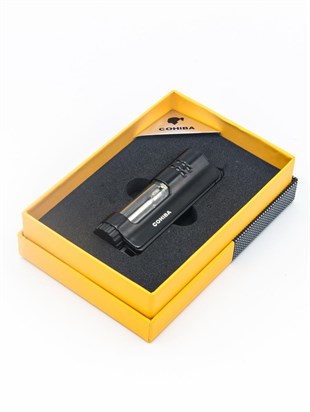 Cohiba Tek Torch Pürmüz Siyah Puro Çakmağı